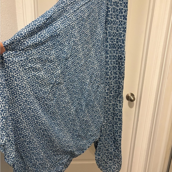 Blue and White Patterned Maxi jumper - Picture 2 of 5